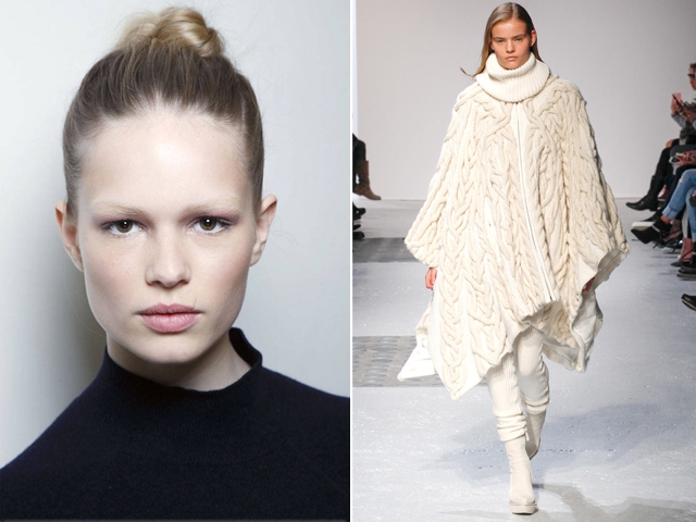 Knitted Sweater And Ballerina Bun