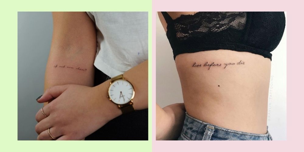 10 Ide Tato Kecil dengan Quotes Inspiratif untuk Motivasi Diri