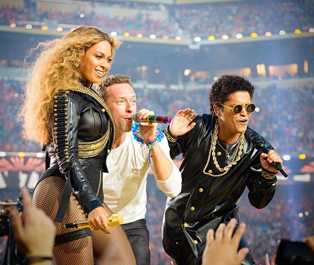 Kolaborasi Beyonce, Bruno Mars, dan Coldplay di Super Bowl 2016