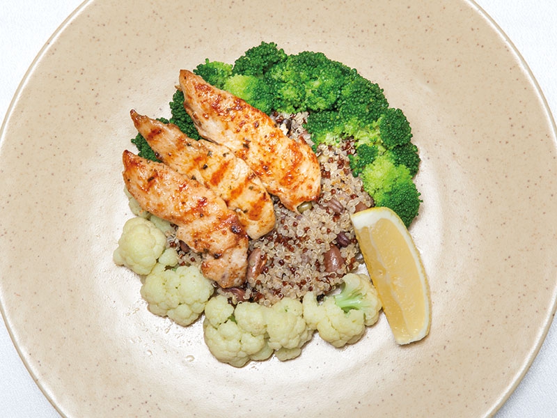 Brocolli Quinoa Chicken Salad