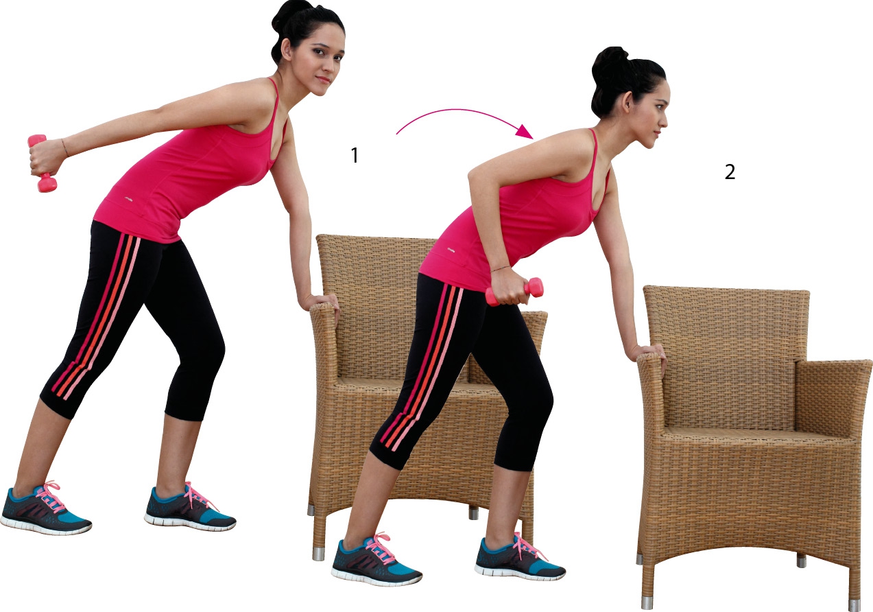 Dumbbell Triceps Kick Back