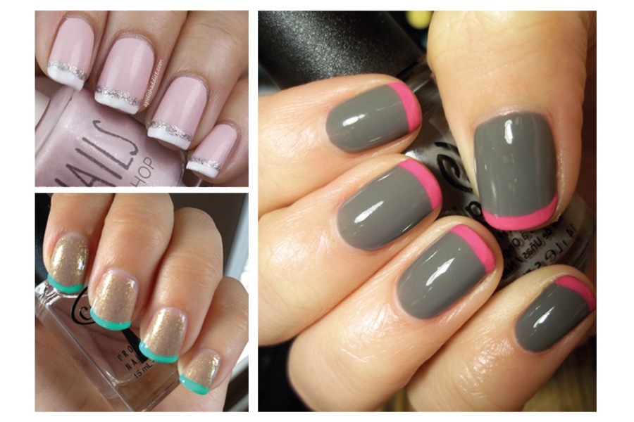 French Manicure With A Twist