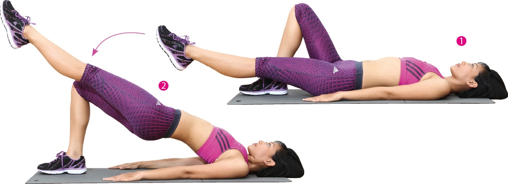 One Leg Glute Bridge