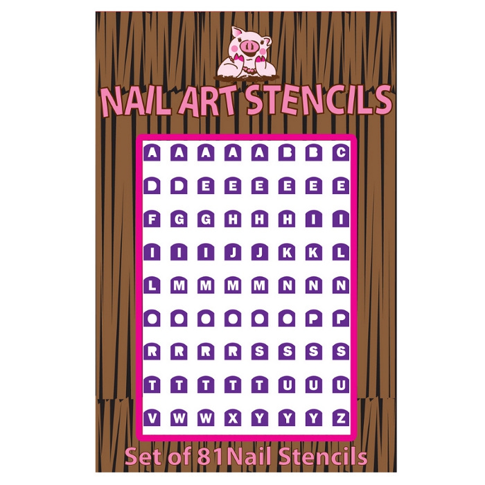 3. Piggy Paint Nail Stencil, Rp 49.000,-.