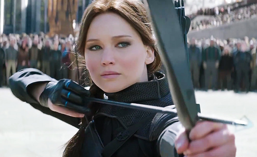 Jennifer Lawrence in “Hunger Games: Mockingjay Part 2” and “Joy”