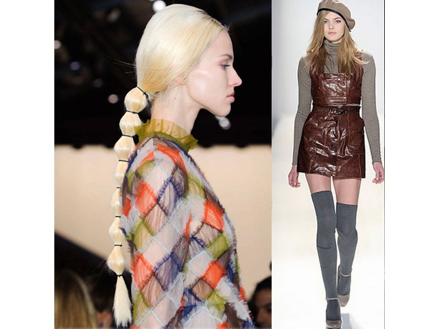 Turtle Neck And Twisted Ponytail