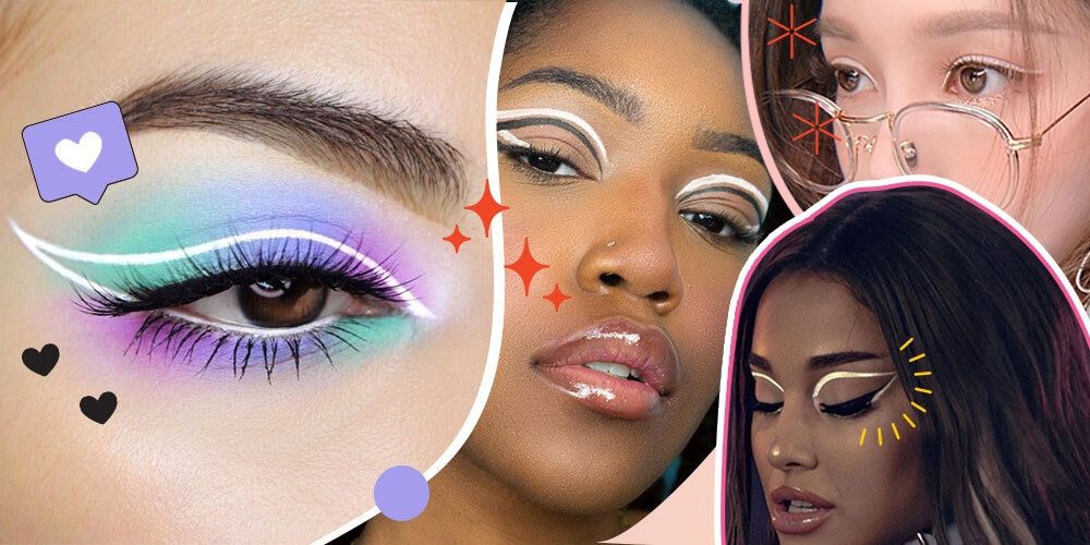 7 Inspirasi Gaya Riasan Mata dengan Eyeliner Putih
