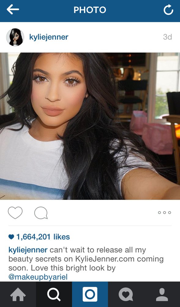 Website Kecantikan Kylie Jenner?