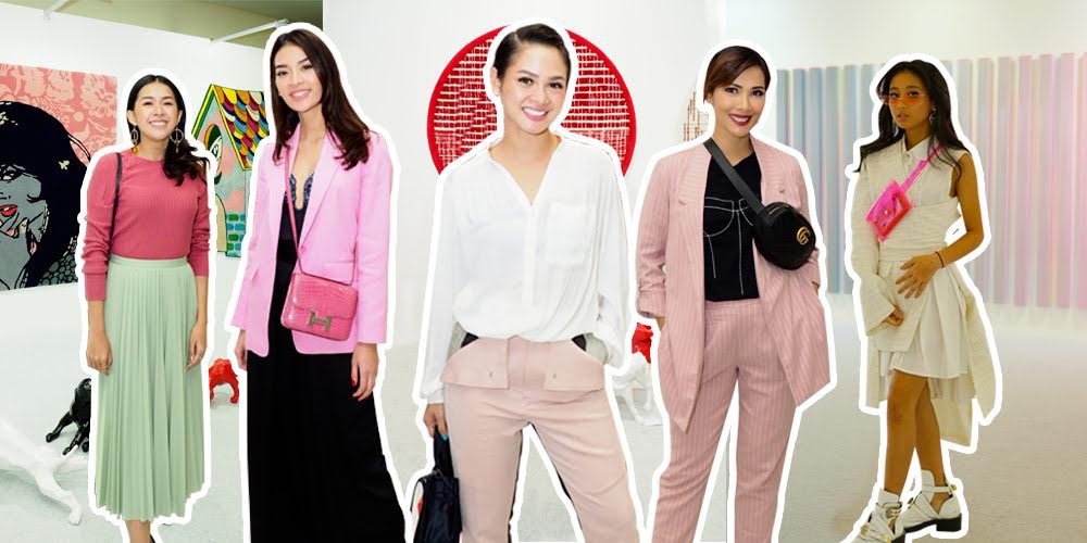 Bergaya Dengan Sentuhan Pink di Art Jakarta