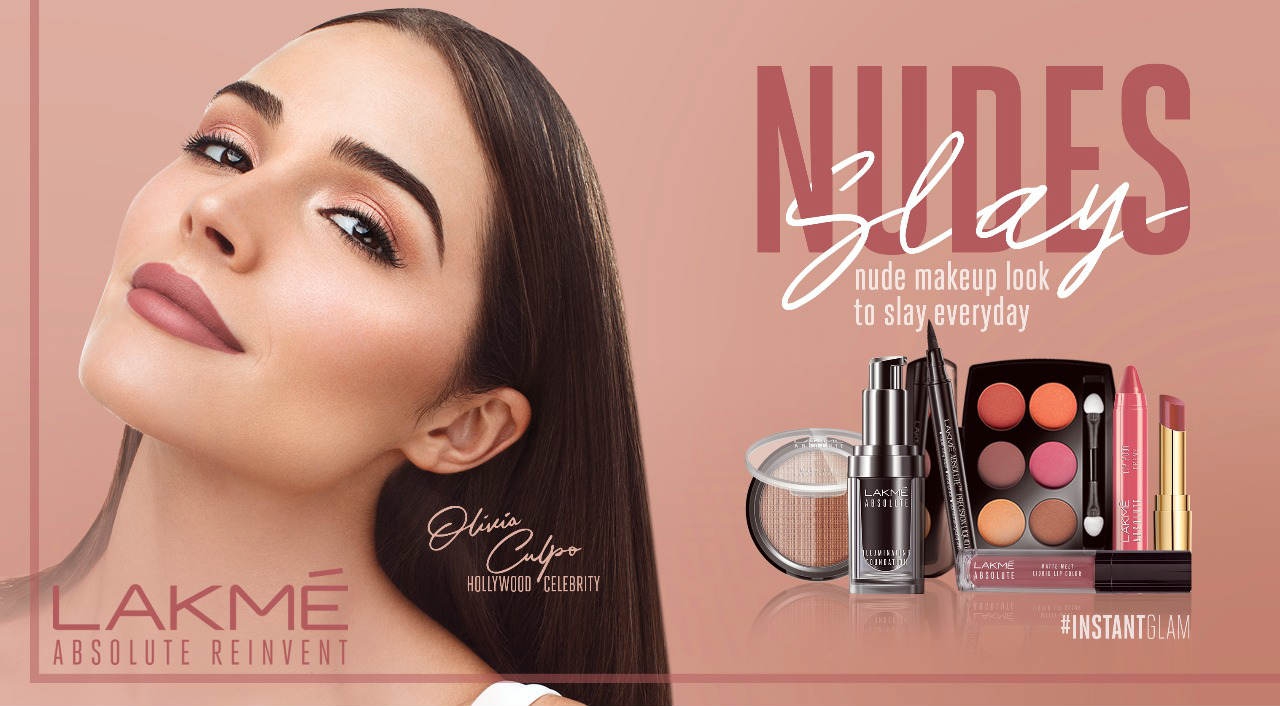 Makeup Nude Glamor ala Olivia Culpo, Brand Ambassador Lakme