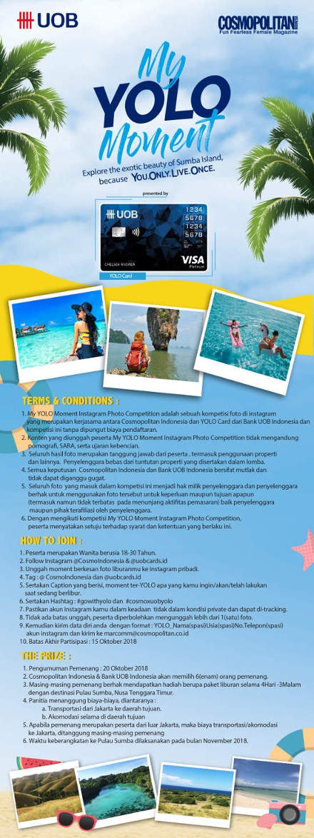 Cosmopolitan Sweet Escape Goes to Sumba with UOB YOLO