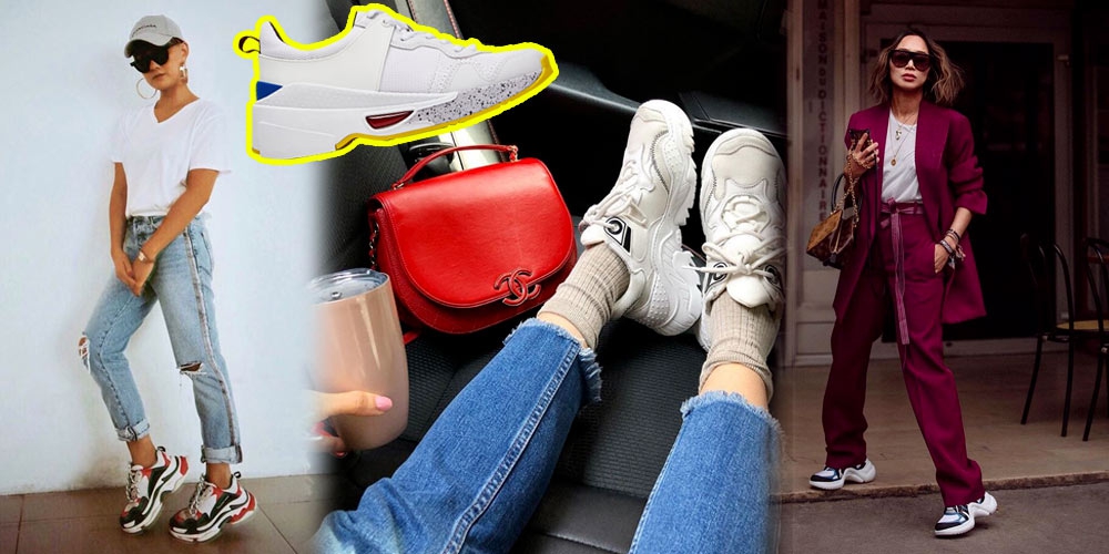 Tampil gaya Dengan Dad Sneakers