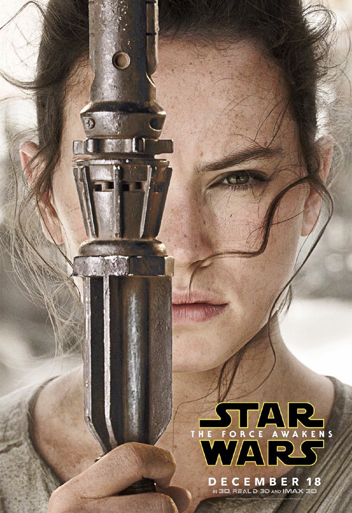 Daisy Ridley in “Star Wars: The Force Awakens”
