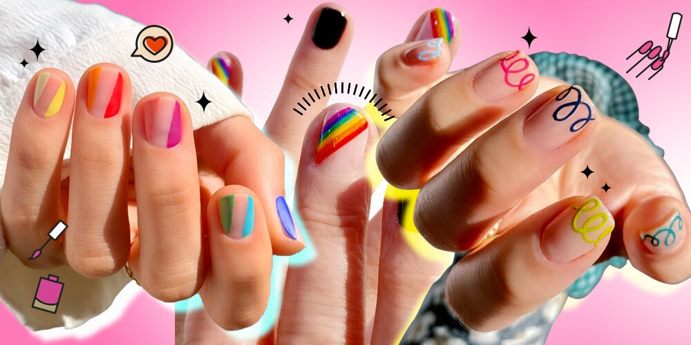 Ini Dia 22 Ide Nail Art Motif Pelangi Yang Akan Cerahkan Hari Kamu!