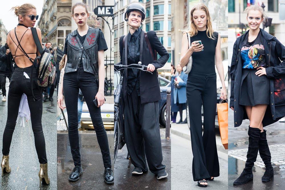 Tips Gaya Ala Model Dengan Hitam