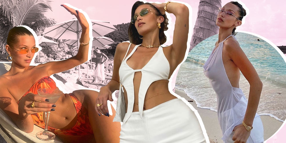 Tengok Gaya Seksi Bella Hadid Saat Berlibur di Saint Barts