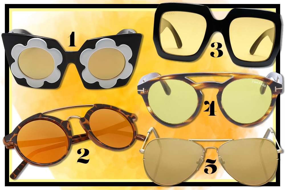 Gaya Dengan Kacamata Berlensa Kuning