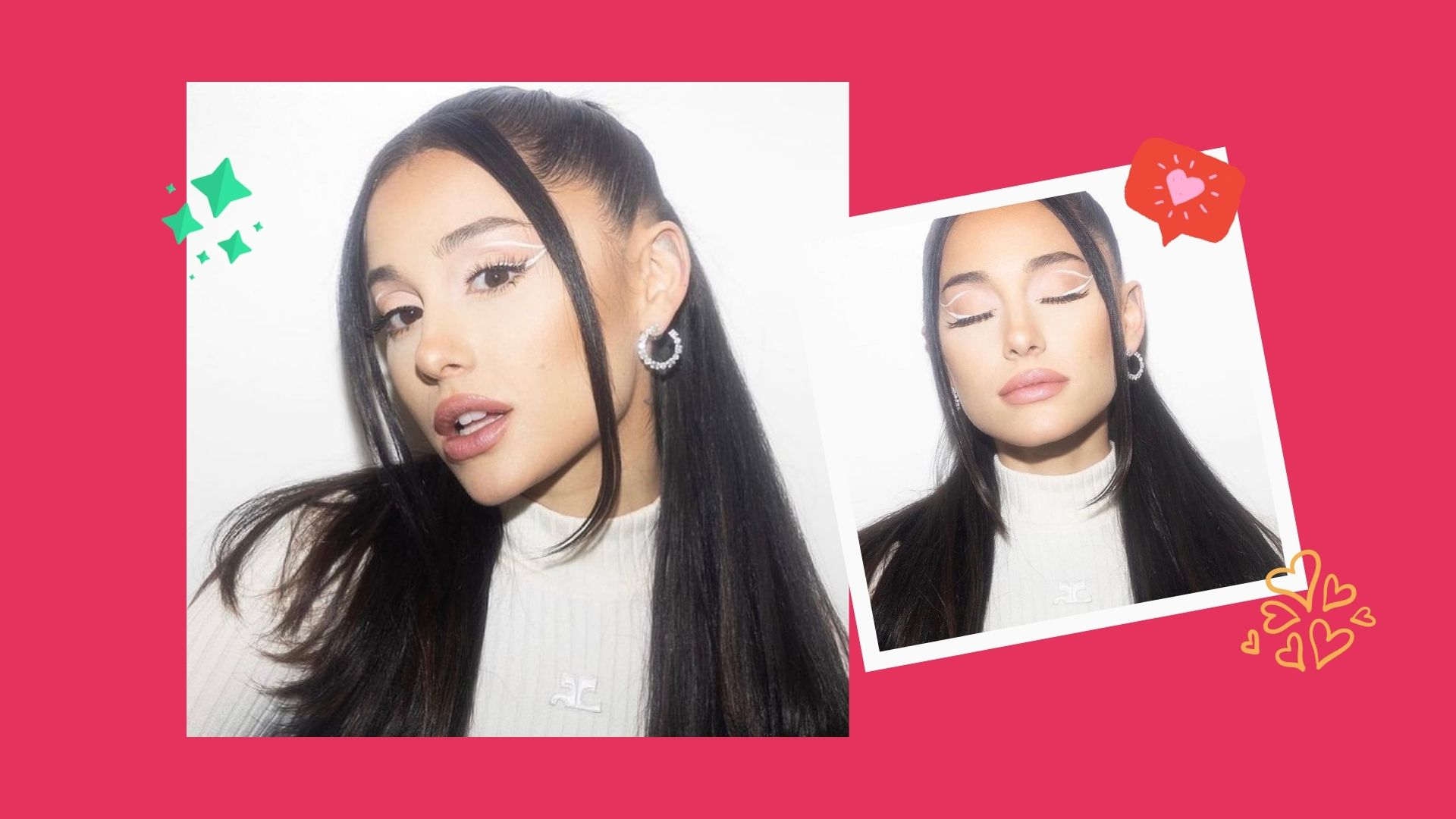 Ariana Grande Buktikan Bahwa Gunakan Eyeliner Tidak Harus Rona Hitam