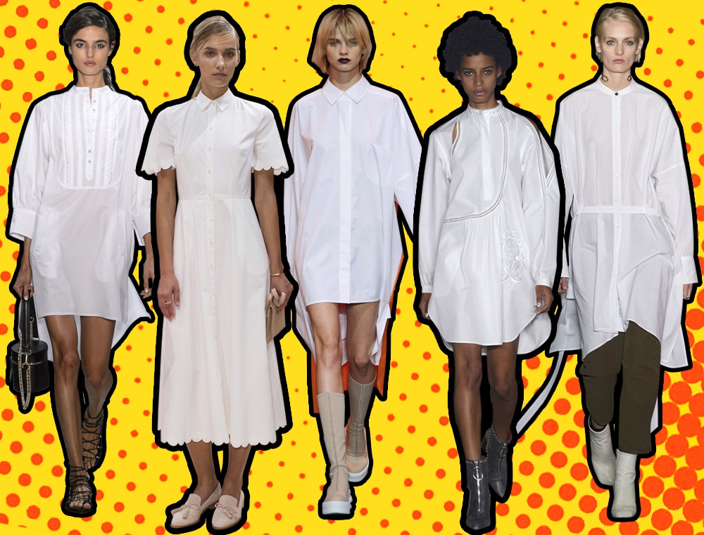 Tampil Gaya Dengan White Shirt Dress