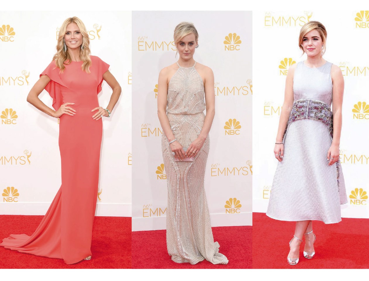 Red Pouts and Nude Nails Trend