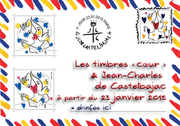 Desainer Jean-Charles de Castelbajac Membuat Perangko Edisi Valentine