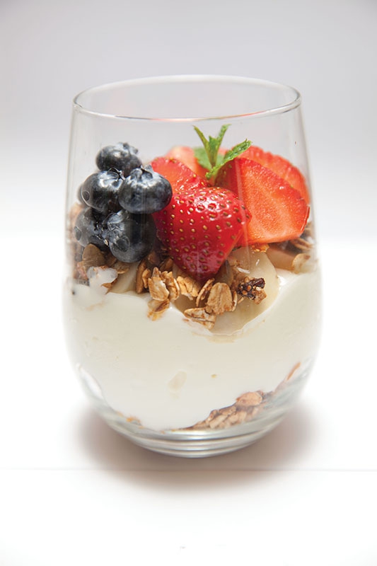 Blueberry Granola Strawberry Parfait
