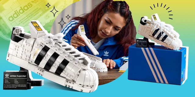 Keren! Kolaborasi Adidas X Lego Luncurkan Ikon Sneaker Superstar