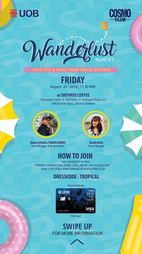Cosmo Club Wanderlust Moment with UOB YOLO