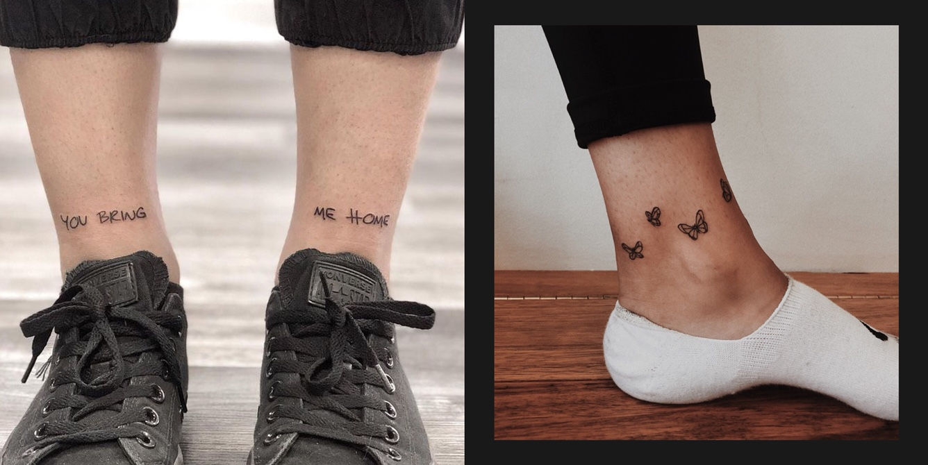 Cantik! Ini Dia 20 Ide Ankle Tattoo Tersembunyi!