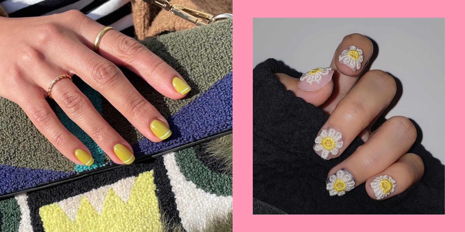 20 Ide Nail Art Bernuansa Pastel Yang Terlihat Cantik Di Kuku Pendek
