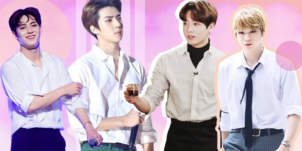 11 Kpop Idol dengan Kemeja Putih Lengan Digulung yang Seksi