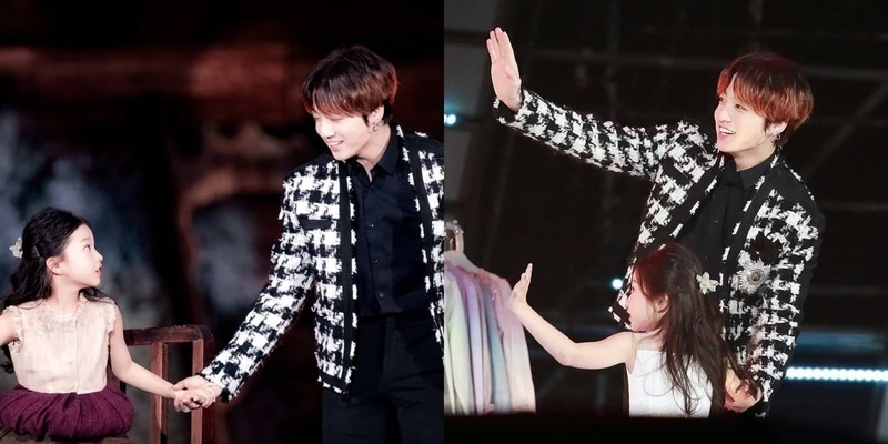 Intip Momen Manis Jungkook BTS & Sarang di SBS Gayo Daejun!