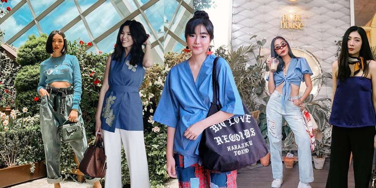 Mix and Match Kombinasi Baju Warna Biru Ala Influencer