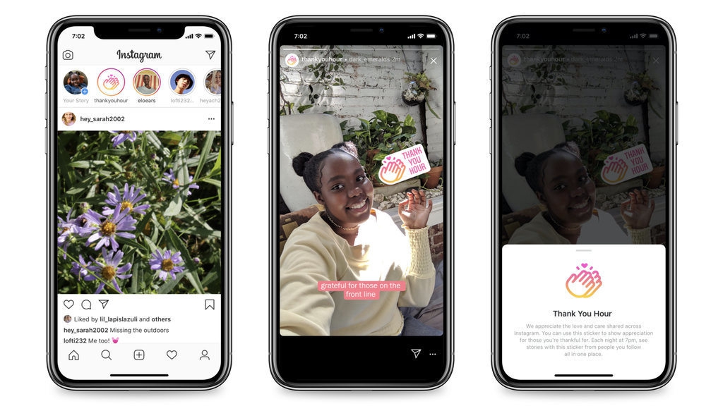 Instagram Luncurkan Stiker “Thank You Hour” di Masa COVID-19