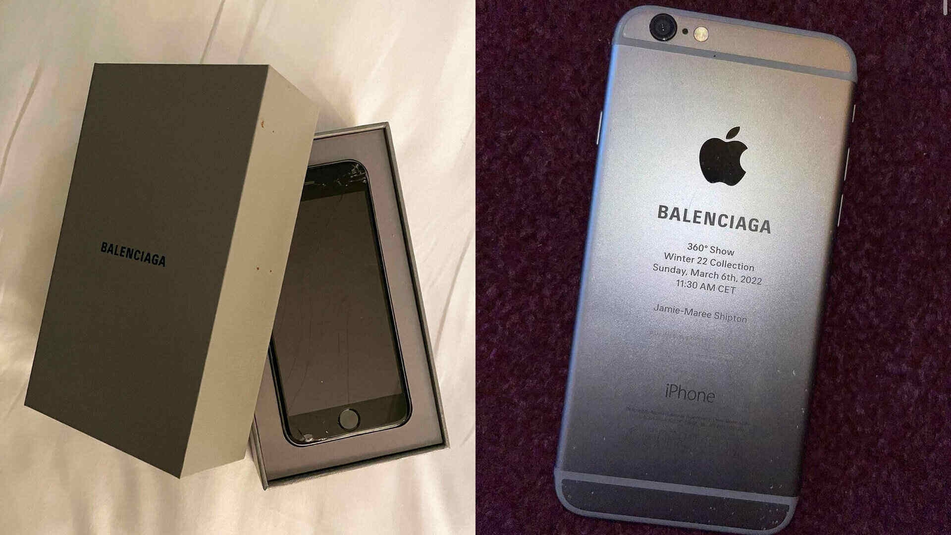 Balenciaga Kirim iPhone 6s Rusak Sebagai Invitation Fall/Winter 2022