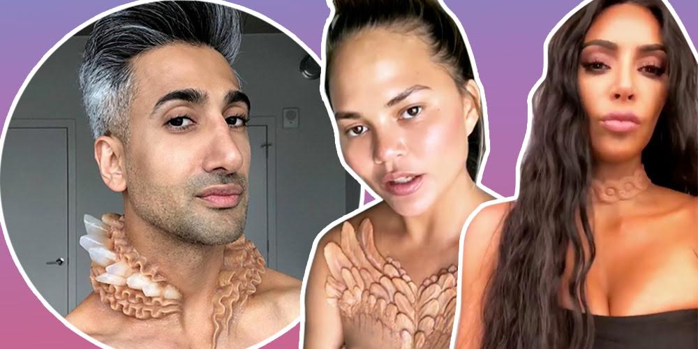 Kim Kardashian dan Chrissy Teigen Jadi Eksperimen Seni