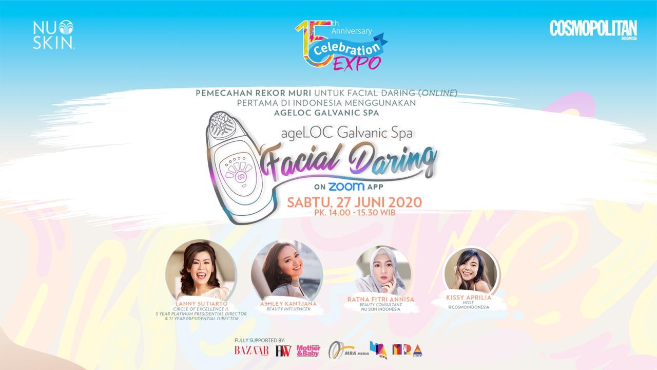 Nu Skin Pecahkan Rekor MURI Facial Daring di Indonesia