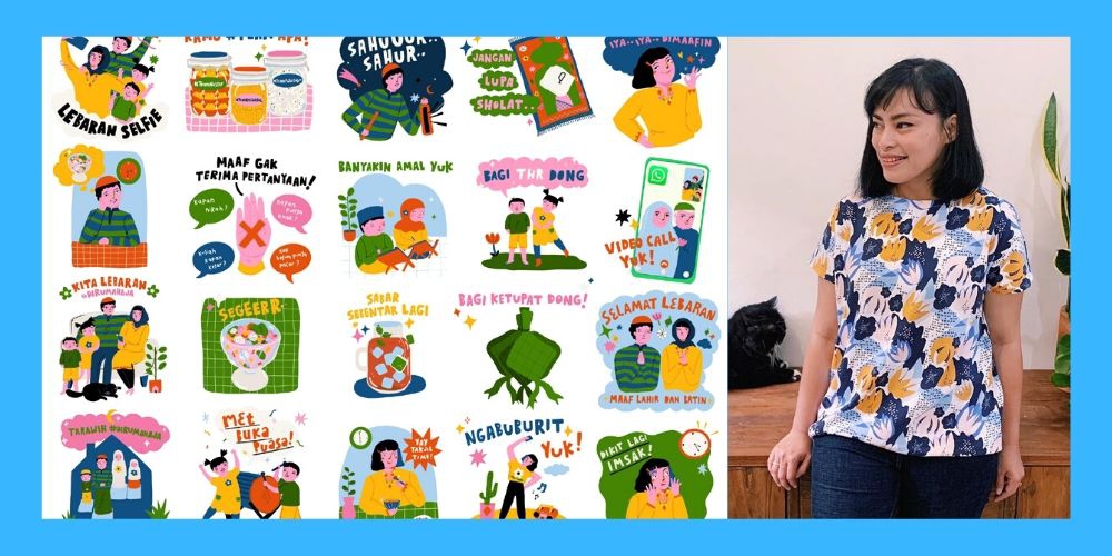 Cute! WhatsApp Hadirkan Stiker Ramadan Karya Diela Maharanie