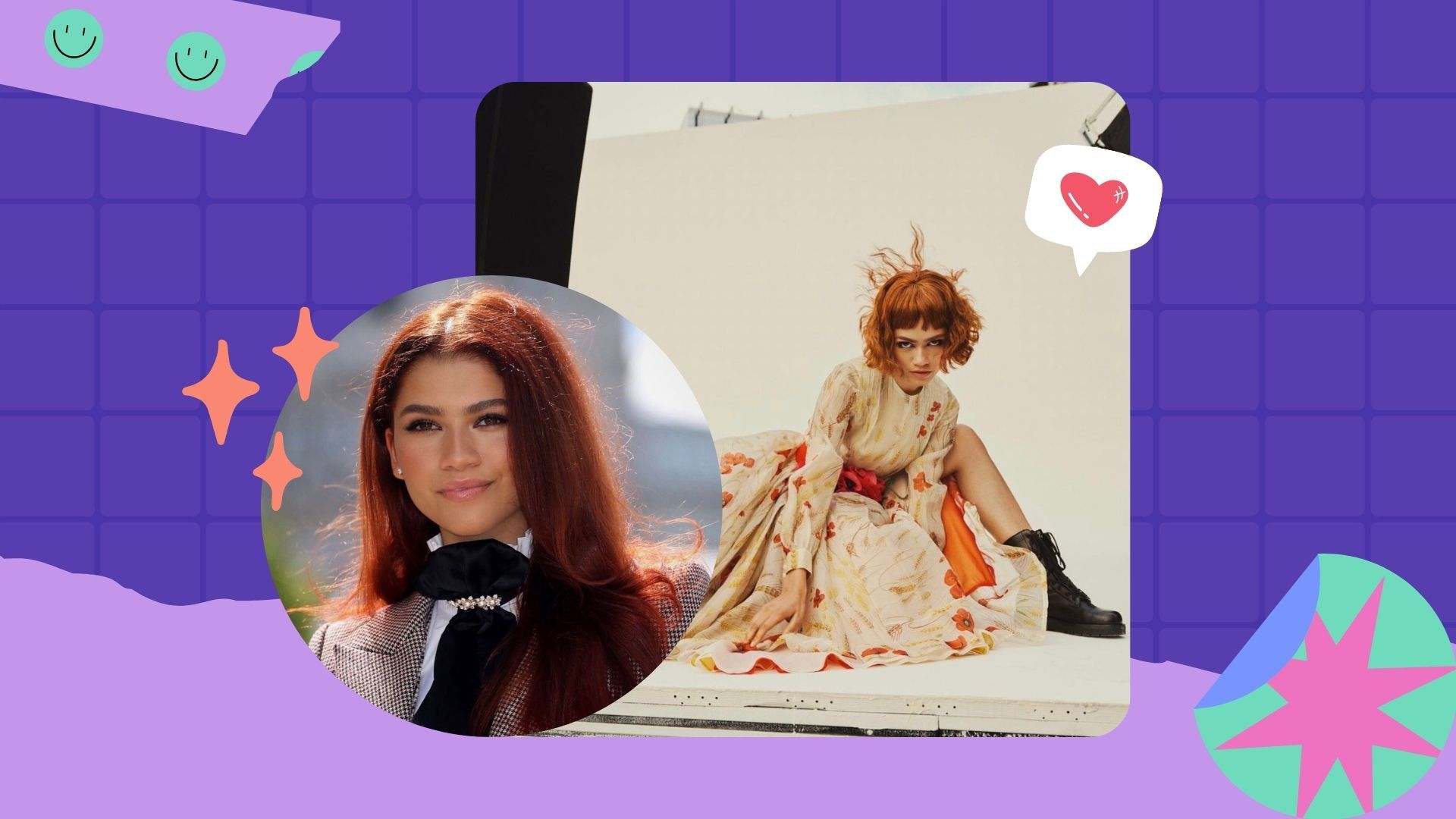 Stunning! Zendaya Kembali Tampil Dengan Rambut Warna Merah 